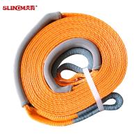 Buy cheap Multifunctional Heavy Duty Orange Tow Straps / Snatch Strap 8000 KG 60mm With product
