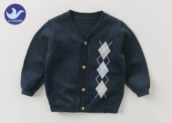 Buy cheap Diamond Boys Cardigan Sweaters Clothing , Soft Boys Cardigan Knitting Pattern from wholesalers