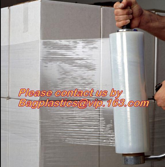 plastic lldpe packaging film stretch wrap, Colorful casting lldpe stretch