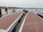 Marine HDPE Aluminum Floating Docks Boat Float Pontoon For Jetty