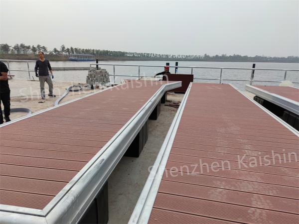 Buy cheap Marine HDPE Aluminum Floating Docks Boat Float Pontoon For Jetty from wholesalers