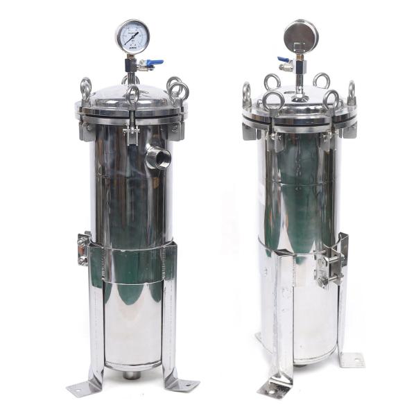 Stainless Steel 304 316 Liquid Bag Filter Housing 10 inches 20 inches for