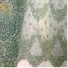 Buy cheap Handmade Green Mesh Exquisite Beads Lace Fabric For Dress Making from wholesalers