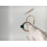 Buy cheap 18k Yellow Gold Simple Engagement Rings Malachite Handmade No Diamond from wholesalers