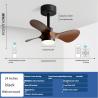 Buy cheap 20 Inch Small Ceiling Fan Light American Retro Silent Electric Fan Pendant Light from wholesalers