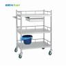 Buy cheap 3 Layer Hospital Stainless Steel Medical Instrument Trolley from wholesalers