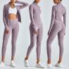 Buy cheap XL 2XL 3XL Long Sleeve Active Wear Elastic Women'S Full Zip Yoga Jacket from wholesalers