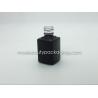 Buy cheap hot sale black matte powder coating gel polish bottle 11ml square shape popular gel bottle nail polish packaging from wholesalers