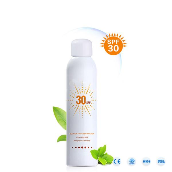 Buy cheap Moisturizing Natural Sunscreen Spray Spf30 Waterproof For Sweat Skin from wholesalers