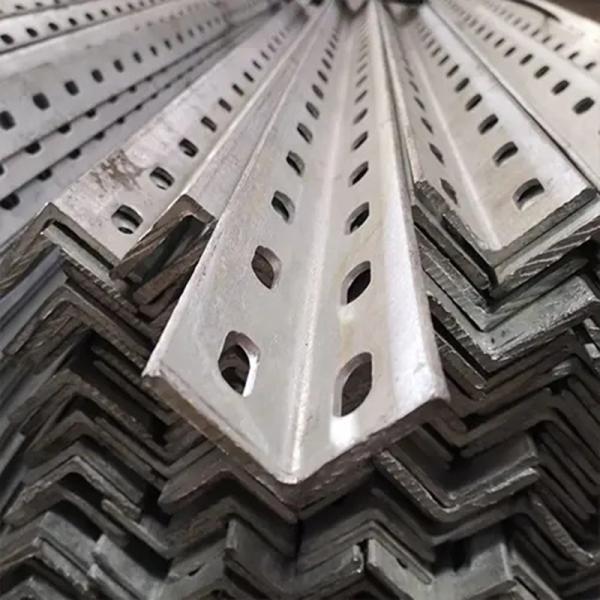 Buy cheap Steel Slotted Angle With 90 Degree Bend Galvanized Reinforced Pre Punched Angle Iron from wholesalers
