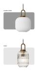 Mid century pendant light retro design glass lampRestaurant Hotel Simple