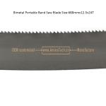 Bimetal Portable Band Saw Blade Size:688mmx12.5x24T