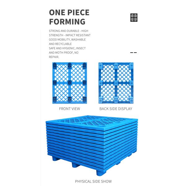 Cheap Durable Plastic Pallet Nestable Light Duty Nine Feets Single Sided Grid Used Recycled Plastic Pallet For Sale