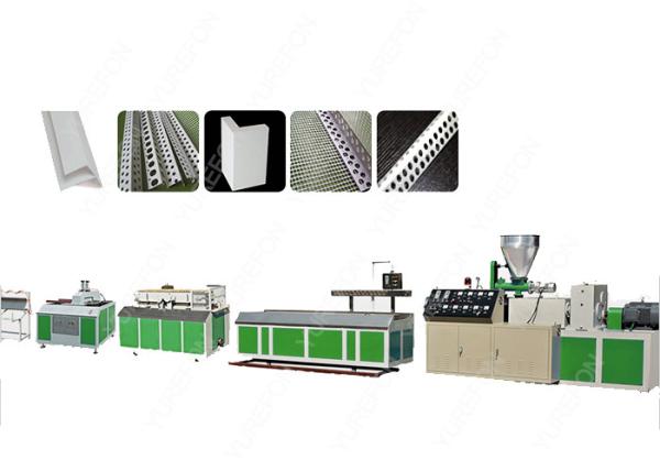 Buy cheap Conical Twin Screw PVC Profile Extrusion Line , Stainless Steel Plastic Corner Production Machine from wholesalers