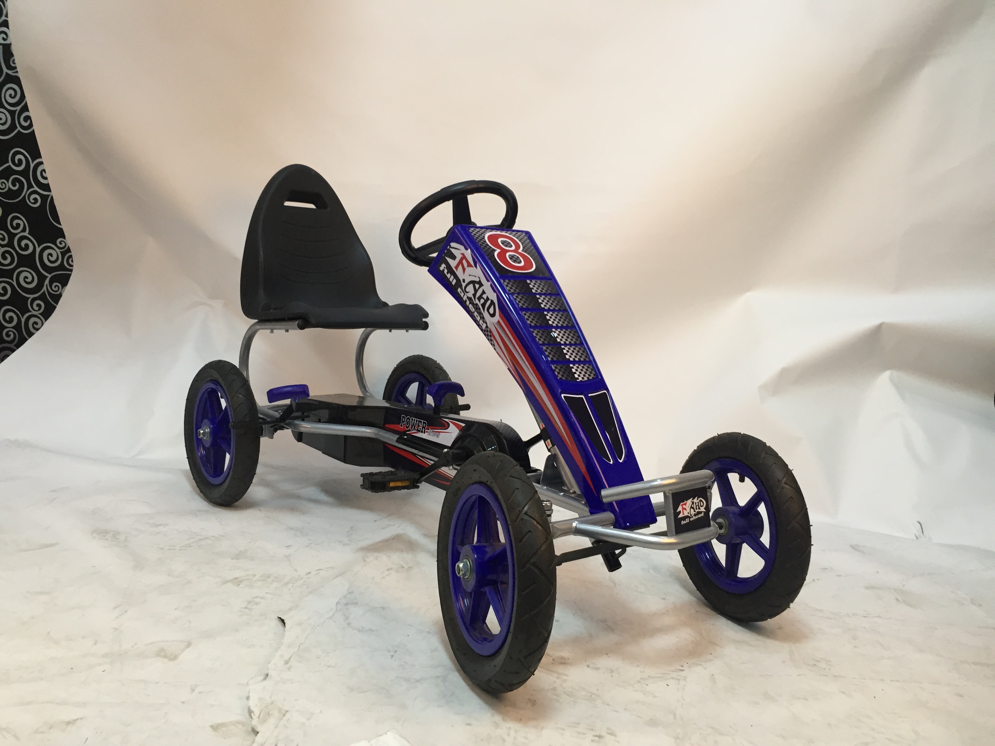 4-Wheel Charging Car Children's Toy Ride On Car Pedal Go-Kart Direct for Ages 5-12