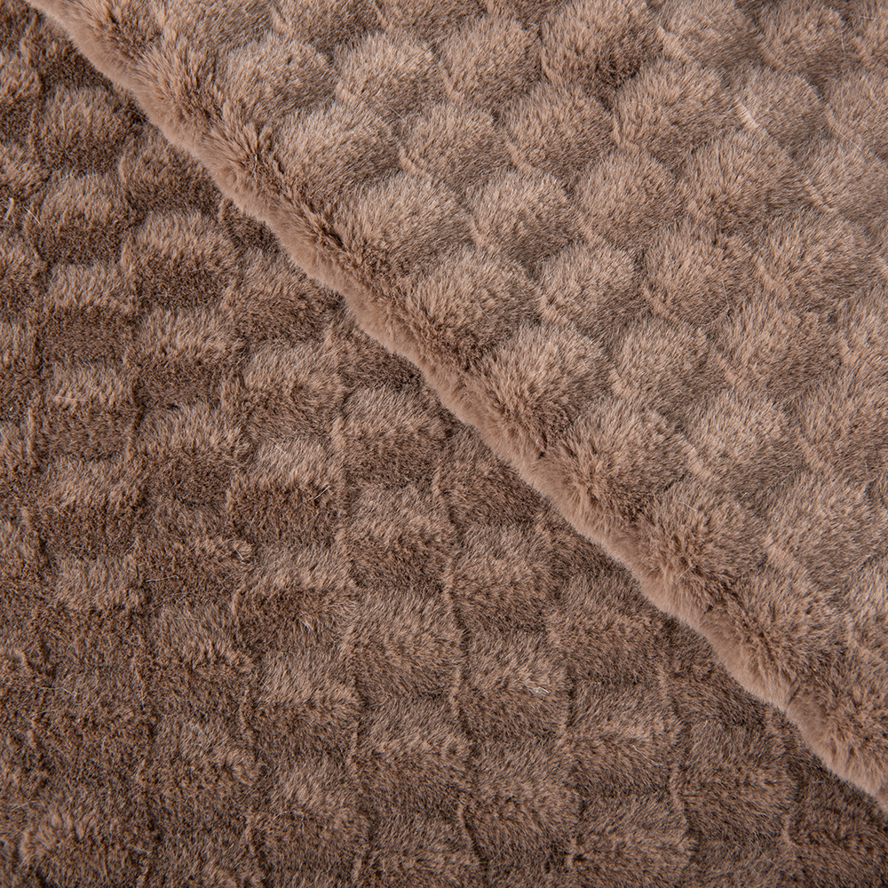 Knitted Jacquard Rabbit Hair For Winter Clothing And Toys 100%