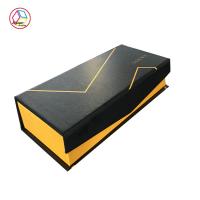 Buy cheap Personalized Gift Hair Extensions Packaging Box Golden Color Printing product