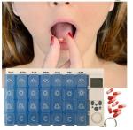 Digital 7days pill reminder pill box case timer w/ alarm electronic medicine