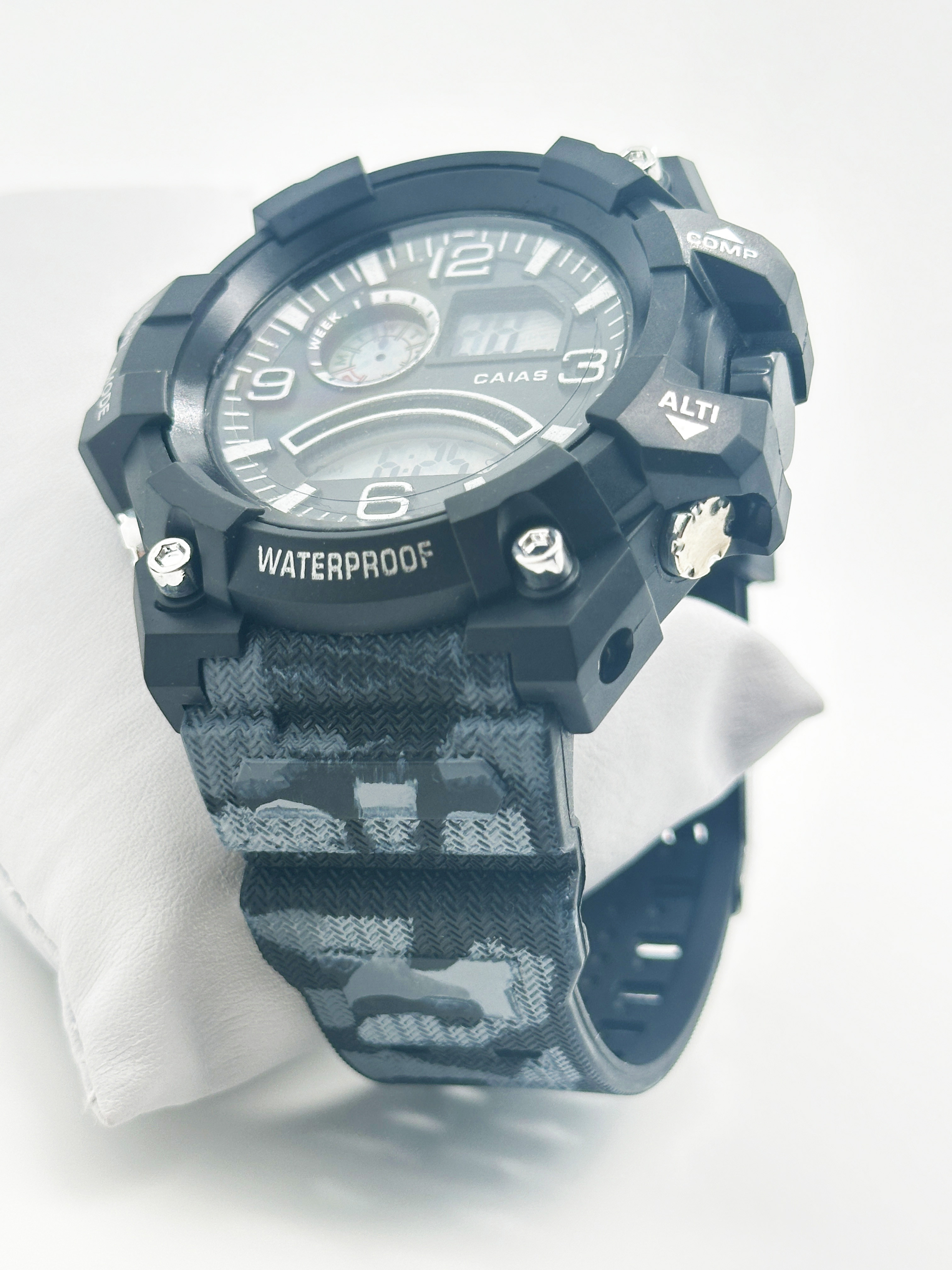 Durable Silicone Band Mens Watch Tear Resistant Digital Wrist Watch
