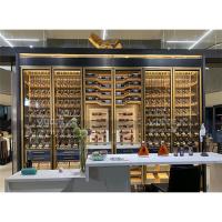 Buy cheap Commercial Cooling Metal Stainless Steel Wine Cabinet Display Racks product