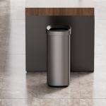 Household Open Top Stainless Steel Garbage Can with 50L Capacity and Durable