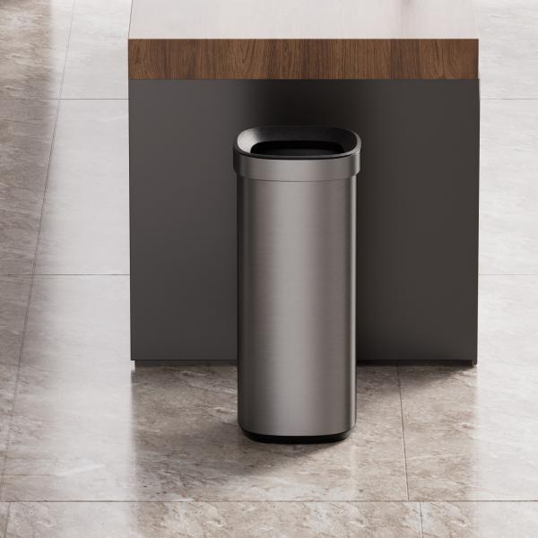 Buy cheap Household Open Top Stainless Steel Garbage Can with 50L Capacity and Durable Design from wholesalers