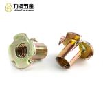 Zinc Plated Tee Nut Inserts For Wood 4 Prongs DIN1624 M4-M12