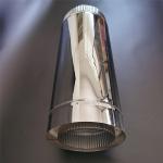 ISO9001 Double Wall Straight Length Stove Flue Pipe For Spigot Locking System