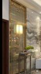 China 304 Bronze Color Stainless Steel Laser Cut Partition Room Divider Screen