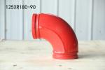 Double Bend Pipe 125*R180-90 Pump truck elbow concrete transfer pump pipe