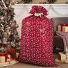 Buy cheap Eco Friendly Large Plastic Christmas Gift Bags With White Snowflake Print from wholesalers