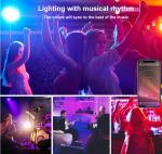 Outdoor Waterproof Smartphone Controlled RGBW LED Flood Lights For Music Time