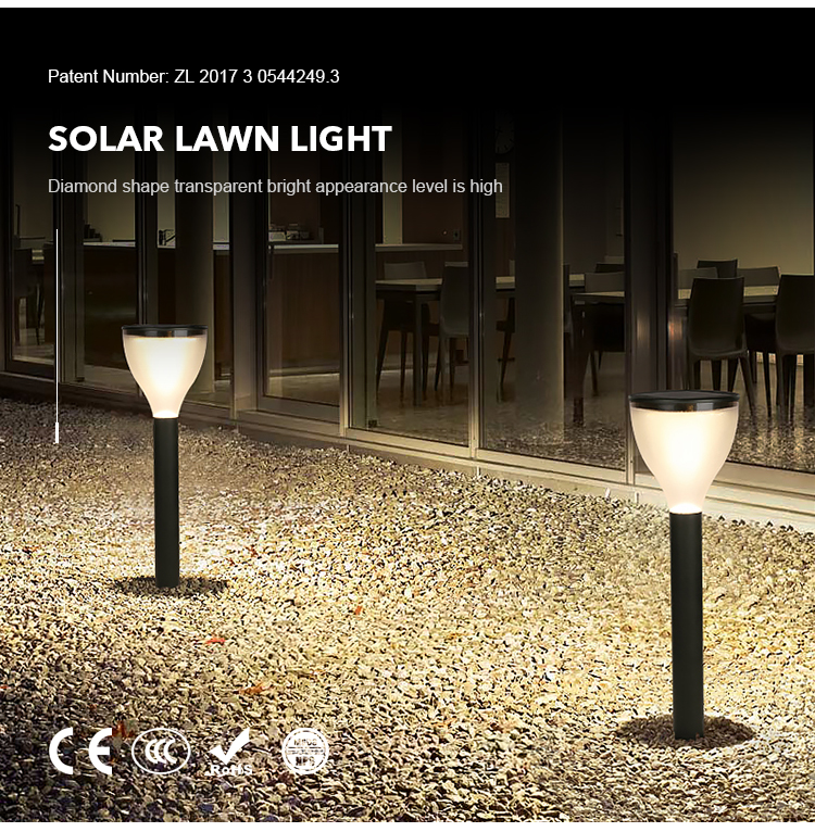 Customized Courtyard Solar Led Driveway Lights Outdoor With 4000mAh Battery