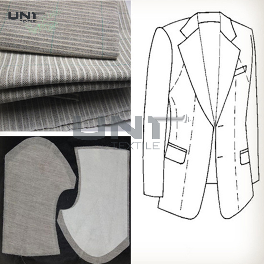 Natural Chest Piece Garments Accessories Woven Tailor Hair Canvas Interlining
