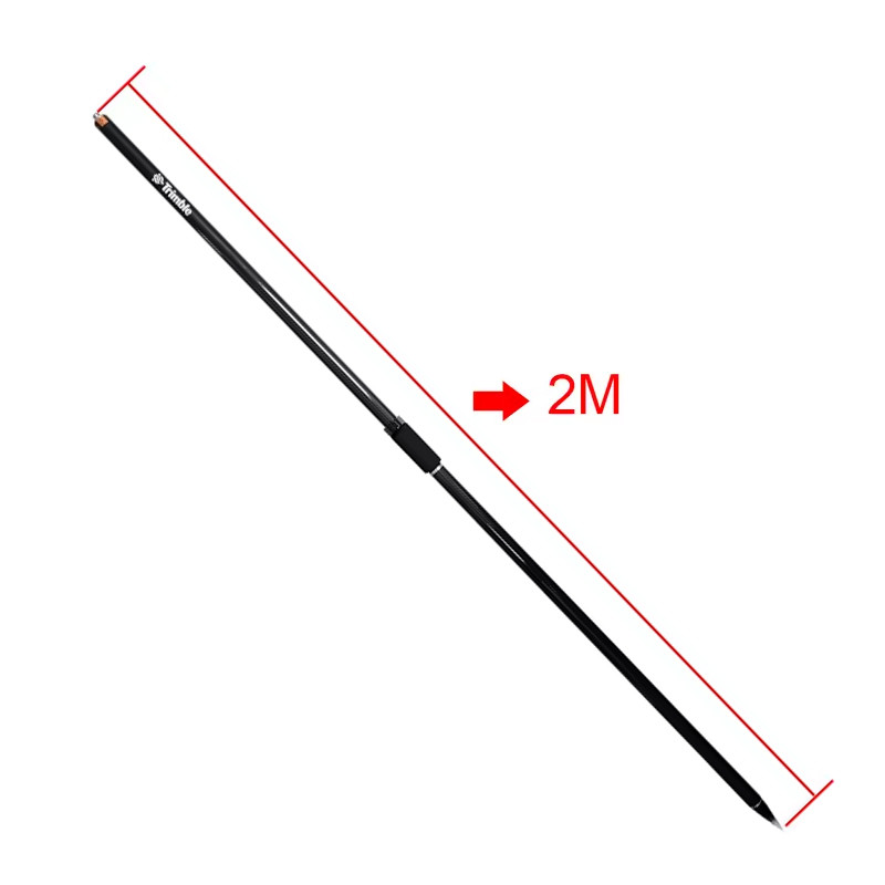 GPS RTK Sponge 2M Carbon Fiber GPS Geodetic Poles With 2 Sections With Logo Universal GPS Pole Centering Rod