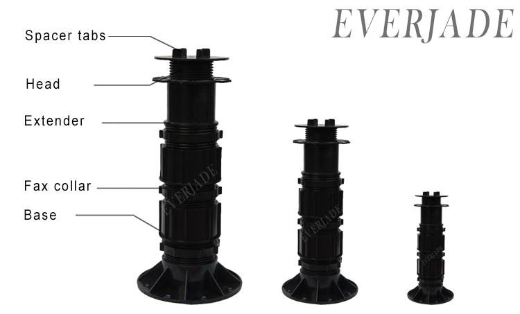 Flooring Accessories Self-Leveling Paver Tile Decking with Height Adjustable Pedestal