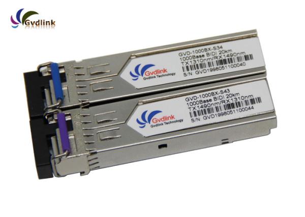 Buy cheap GLC-BX-D Compatible 20KM 1.25G SFP BIDI Transceiver from wholesalers