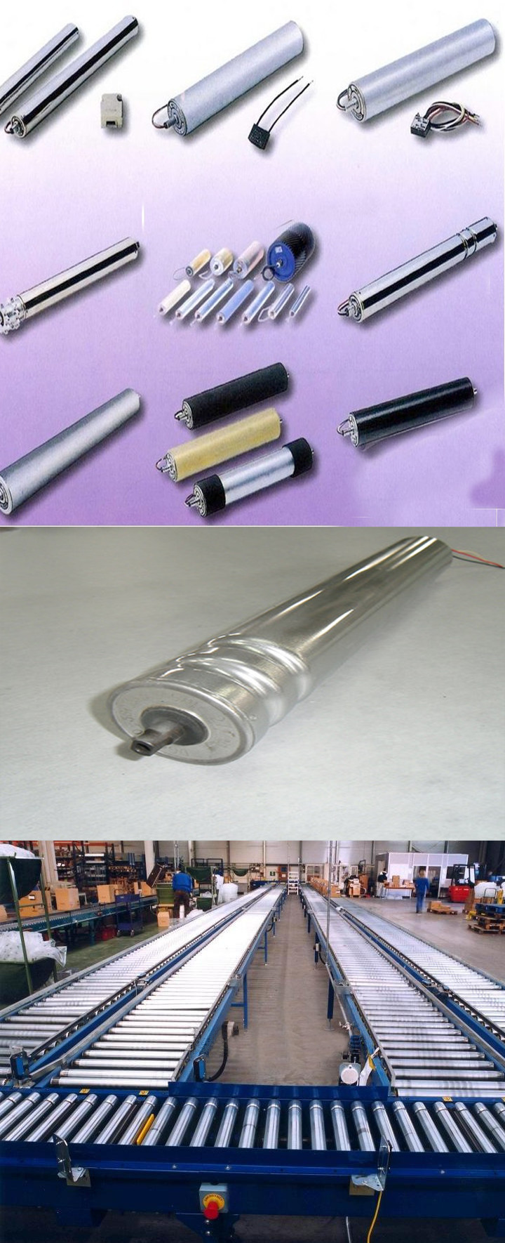 DC 24V Motor Conveyor Drum Rollers , Industrial Conveyor Rollers High Efficiency