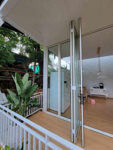 Buy cheap Modern Aluminum Tempered Glass Door , Powder Coated Bi Fold Aluminium Doors from wholesalers