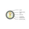 Buy cheap Waterproof Optical Fibre Cable 9.8mm 2 To 4F Fiber Optic Aerial Cable from wholesalers