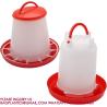 Buy cheap Plastic Poultry Feeder Pan Bucket Water Drinker Farm Equipment Auto 10kg Chicken Feeder from wholesalers