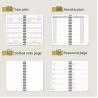 Buy cheap FSC Certified Paper 100GSM 2023 Mini Weekly Planner Spiral Daily Weekly Schedule from wholesalers