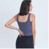 Buy cheap Wholesale Solid Color Minimalistic Padded Sports Tank Tops Women's Sportwear Fitness Clothing from wholesalers