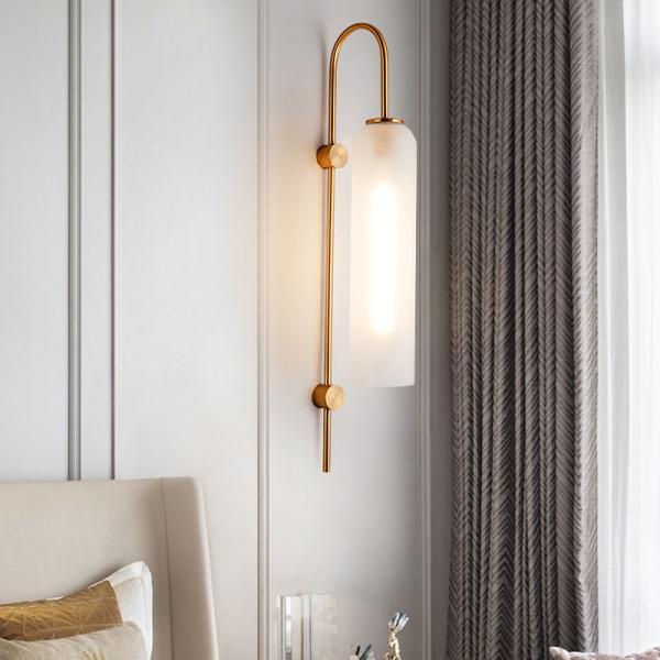 Buy cheap Creative Blue glass Northern Europe tube Hotel prototype room Wall lamp （WH-OR-35） from wholesalers