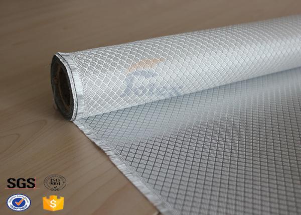 Buy cheap Flame Retardant Fiberglass Fabric Silver Plated Fabric Double Sides 230g from wholesalers