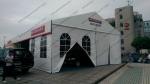 Movable PVC Fabric Outdoor Exhibition Tents Aluminum Frame Waterproof Temporary