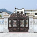 Retractable Swing Sliding Aluminium Louvre Gates Automatic Opening For Home