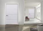 Hollow Wood Composite Door Interior Groove Flush Door Steel MDF Inward Opening