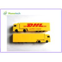 Buy cheap Yellow Creative Truck Plastic USB Flash Drive 8GB For Advertising Gift product