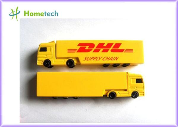 Buy cheap Yellow Creative Truck Plastic USB Flash Drive 8GB For Advertising Gift from wholesalers